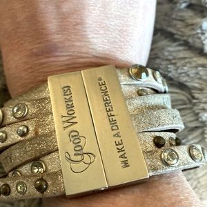 Jeweled 6 strand bracelet in one! Live in Unity ~ Freedom ~ Accept Diversity!